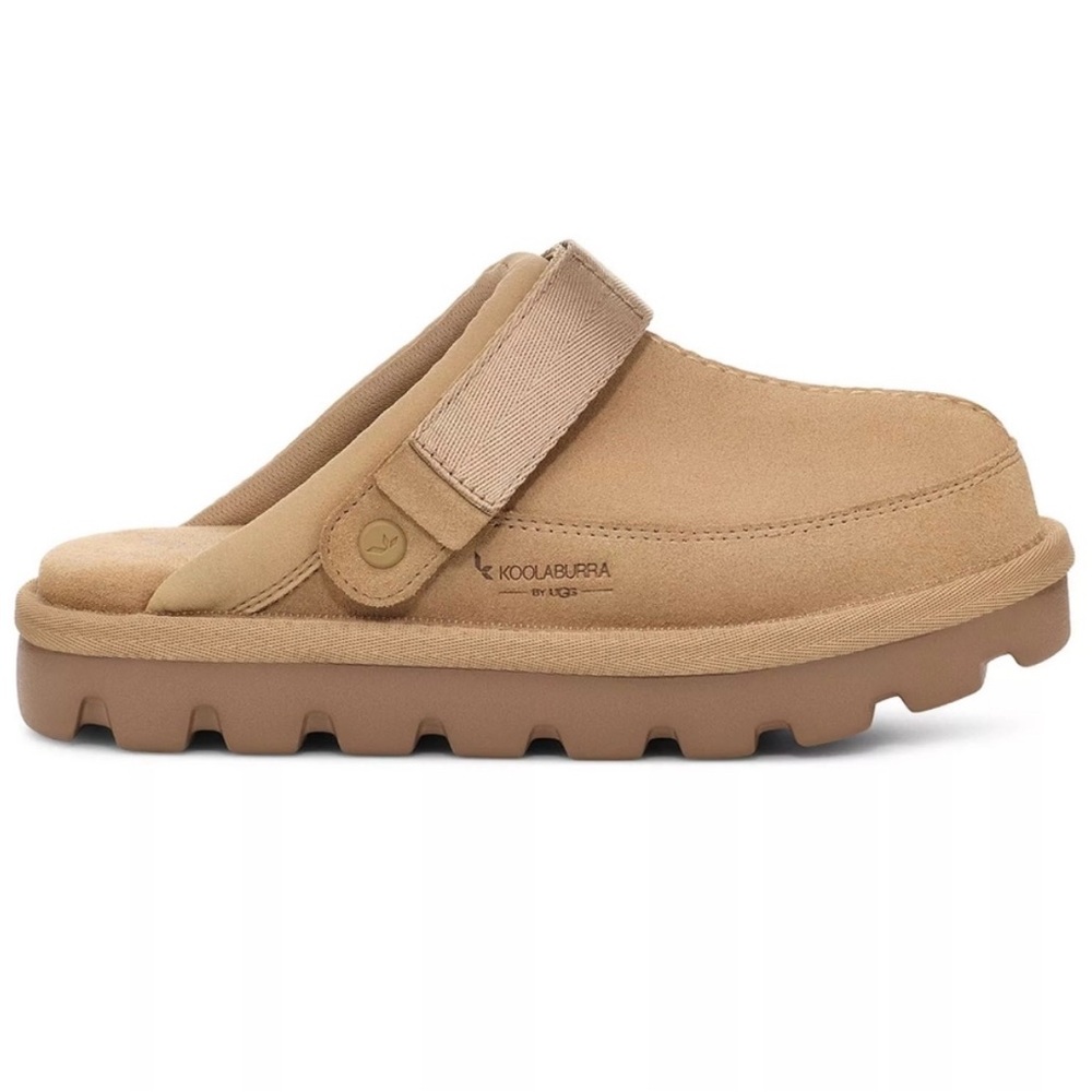 Koolaburra Tan Suede Adjustable Strap Mule